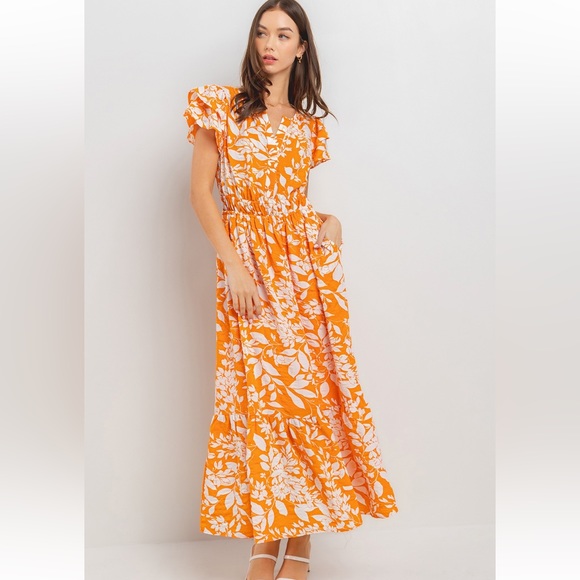 18 Beautiful Textured Ruffle Detailed Dress - Picture 2 of 6